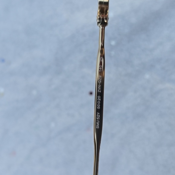 Miu Miu 52V 52 ZVN-QZ9 Pale Gold Gradient Brown Mirror Silver Sunglasses - Picture 4 of 4